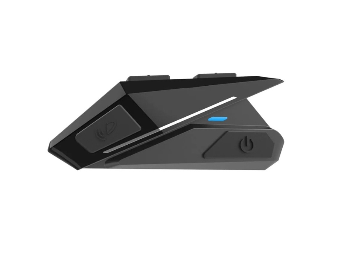 Intercomunicador Bluetooth para motocicleta BT5.0, resistente al agua, con reducción de ruido inteligente, color negro Yizhood