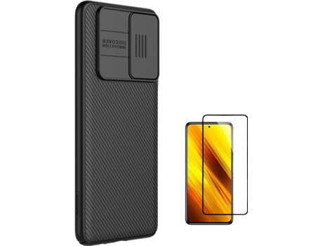 Funda + Protector de Pantalla Xiaomi Poco M4 Pro 5G Nillkin Camshield Negro