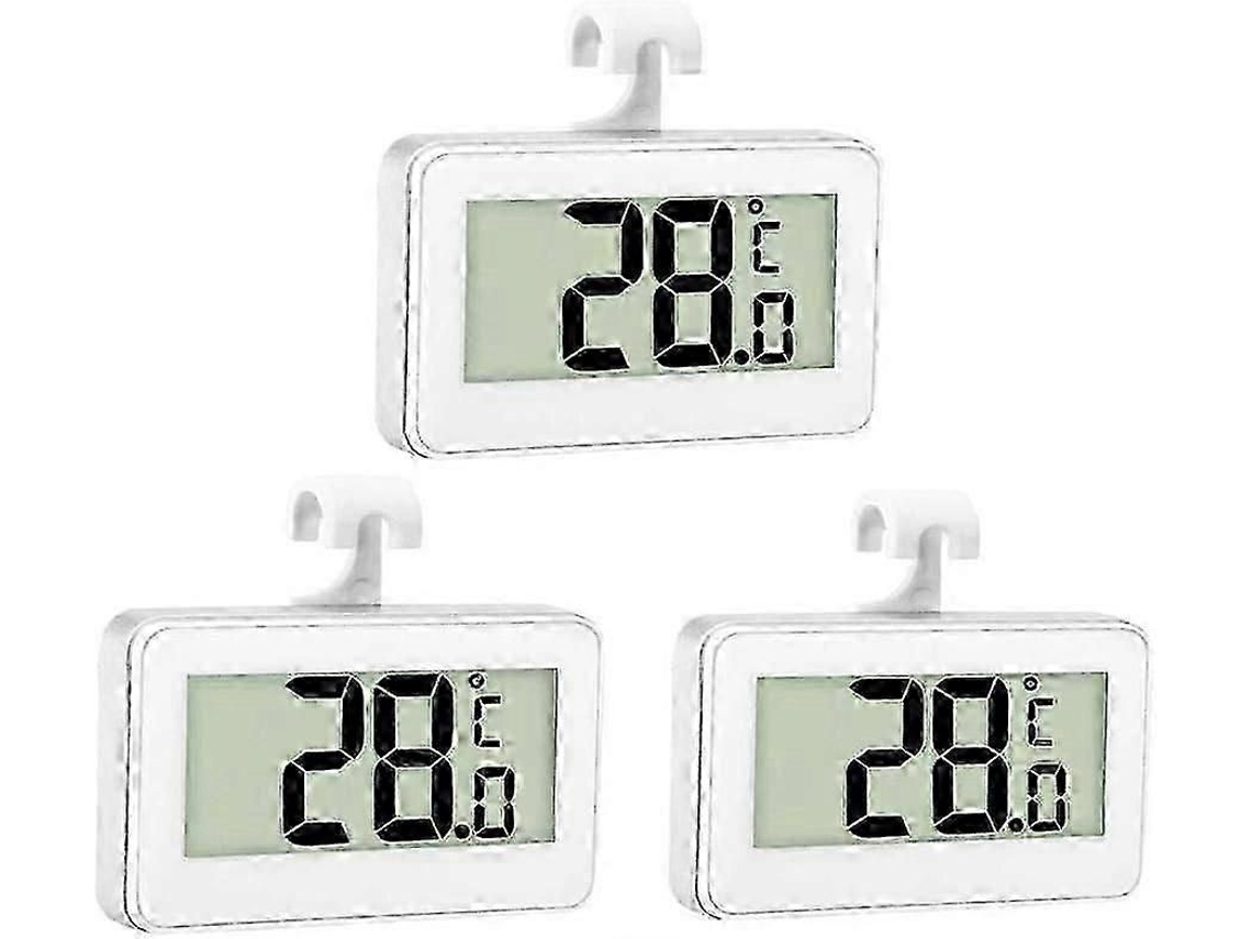 Termómetro digital para refrigerador 3x, congelador, cámara frigorífica, congelador impermeable con pantalla LCD, Pi GOKOCO