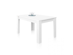 Mesa de comedor extensible Kendra 140 Blanco Artik (Blanco Mate) 140–190 x 78 x 90cm cm
