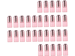 Juego De 30 Botellas Con Tapa Enrollable Color Oro Rosa, Botellas Para Aceites Esenciales Y Más.