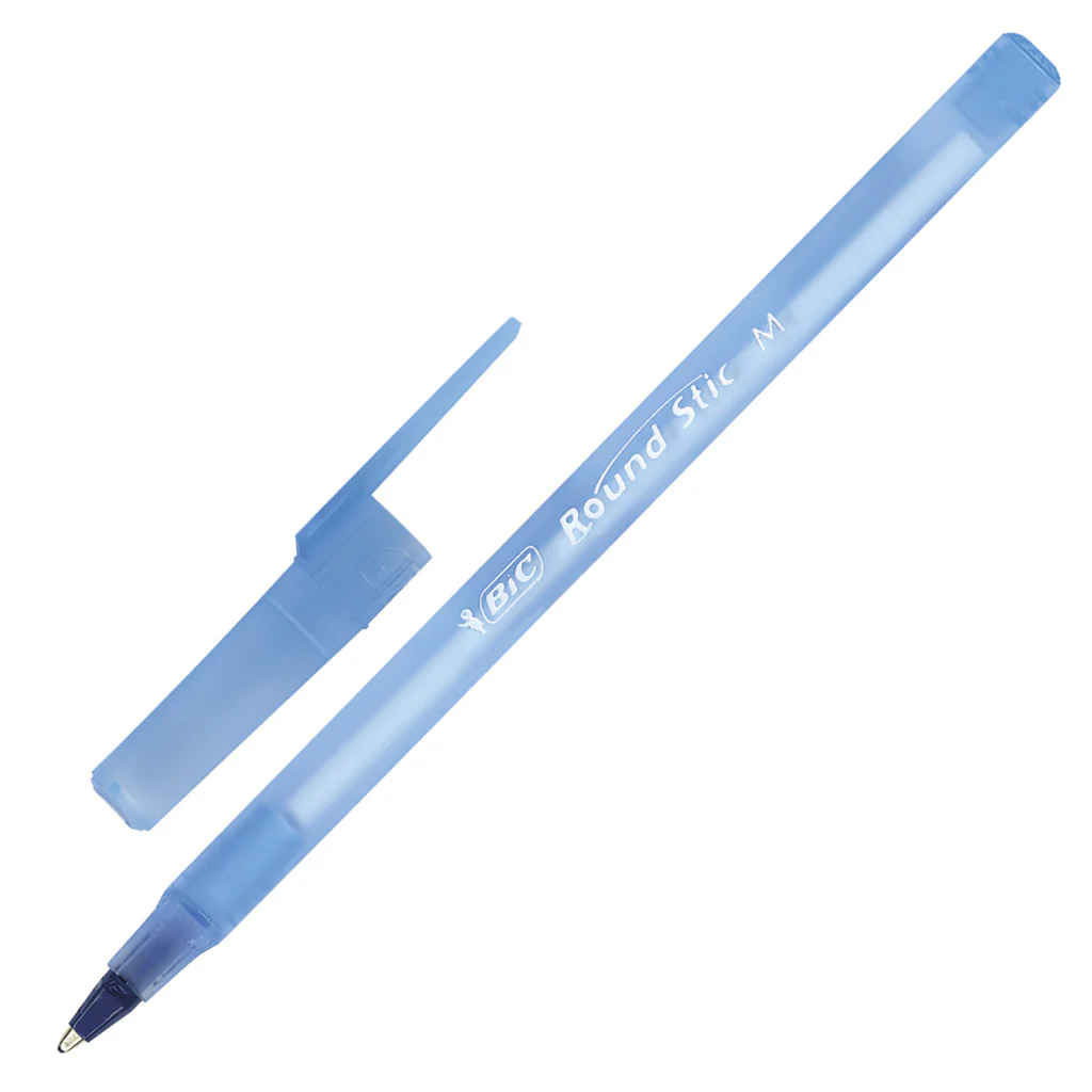 Bolígrafo BIC Eco Round Stic Punta Media 1 mm (Tinta Azul)
