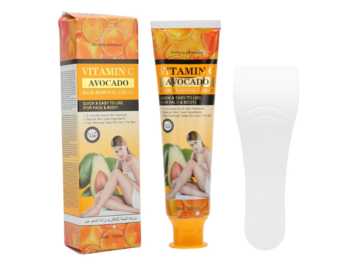 Creme depilatório indolor com vitamina C para corpo, pernas, axilas e braços, 100ml, Disaar (2026)