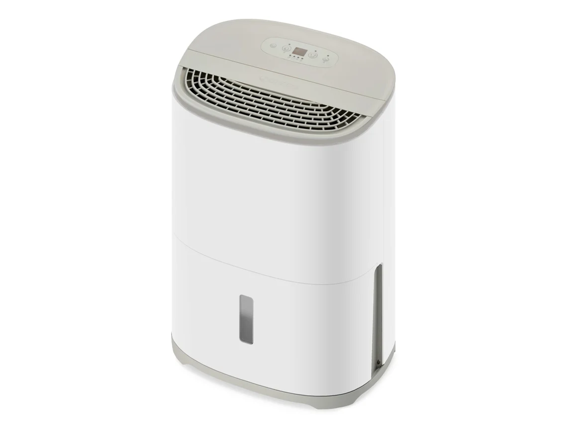Deshumidificador/purificador de aire Meacodry Arete® One 12L, eficiente y silencioso a 35 Db, ideal para hogares con hasta 3 dormitorios.