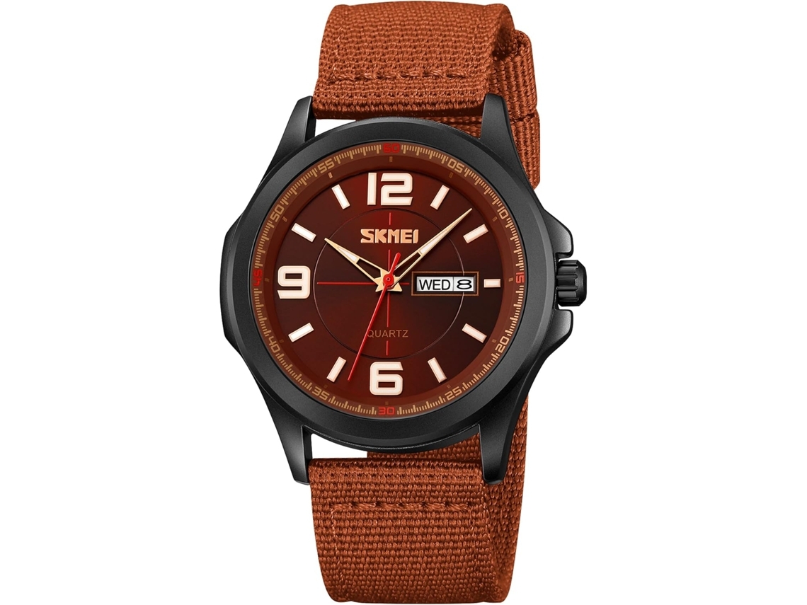 Reloj Masculino De Expedición Analógico Táctico Militar Minimalista Resistente Al Agua Con Calendario Doble De Nylon Yuysan