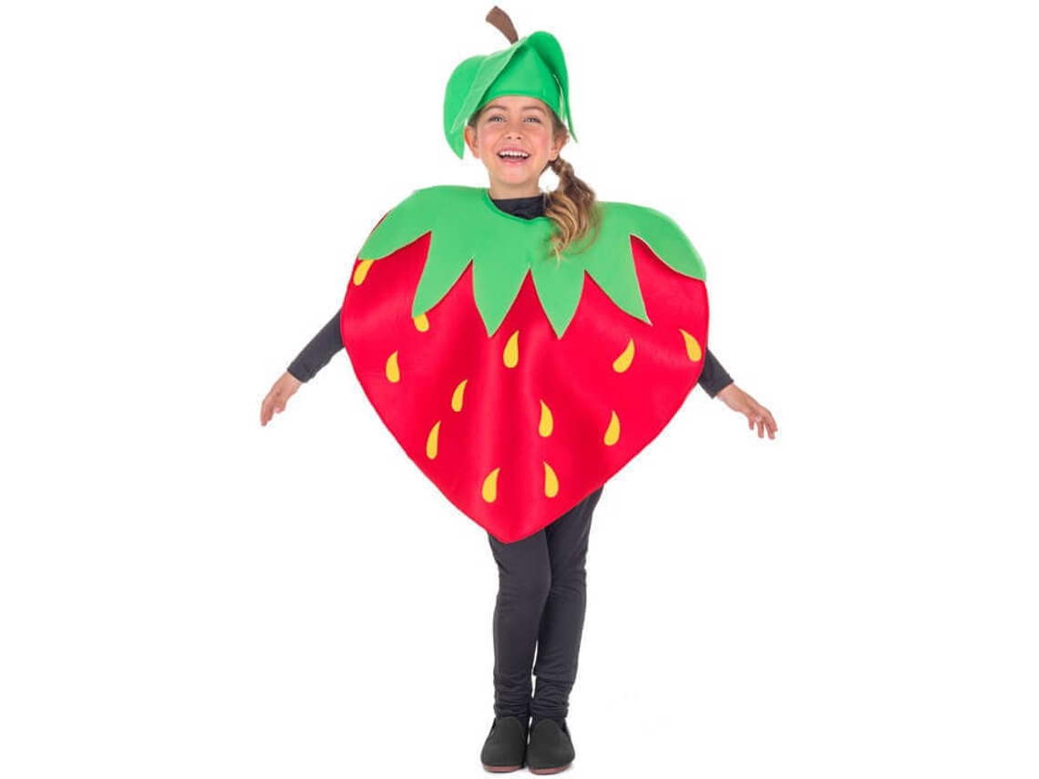 Disfraz Unisex DISFRAZZES Fresa Para Niños (Talla: 5 a 6 años)