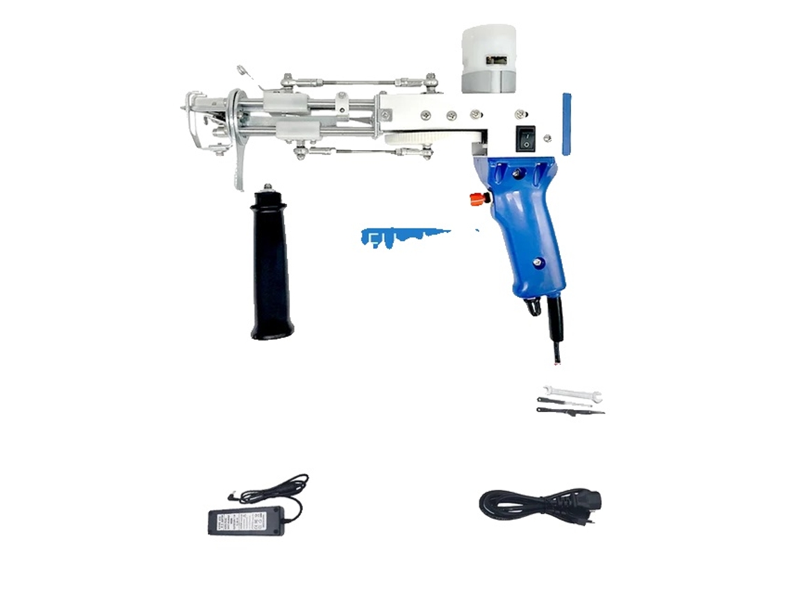 Pistola De Tufting, Capacidade De Pilha Dupla, Altura Da Pilha Ajustável, Plugue Eu-b