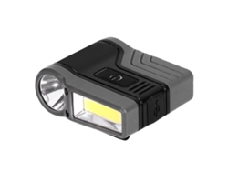 Linterna Frontal Cob Con Clip Para Sombrero, Con Inducción Led, Resistente Al Agua, Para Pesca Al Aire Libre, Color Negro.