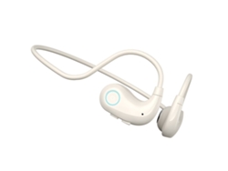 Auriculares de oído abierto de conducción de aire graves pesados para Apple YEMAESRE Bluetooth blanco