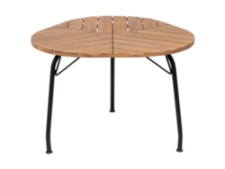 Mesa de Jardín BELIANI Varenna en Madera de Acacia Marrón Claro 103X106X74
