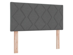 Cabecero Gris Oscuro 90 cm Piel Sintética EXCLUSIVA MAISON