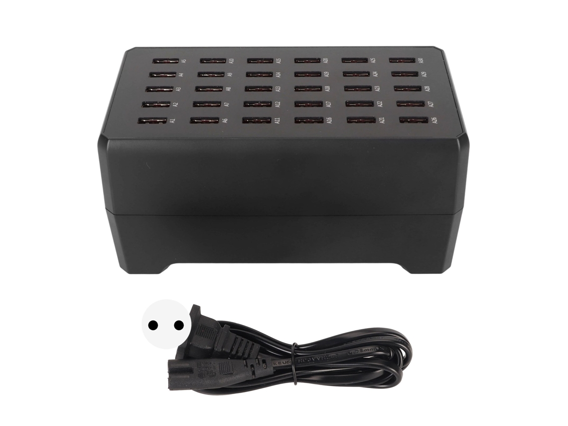 Estación De Carga Usb De 150 W, 1 A A 2,4 A, Con 30 Puertos De Carga Rápida Y Reconocimiento De Carga Inteligente Para Viajes, Reuniones Familiares Y