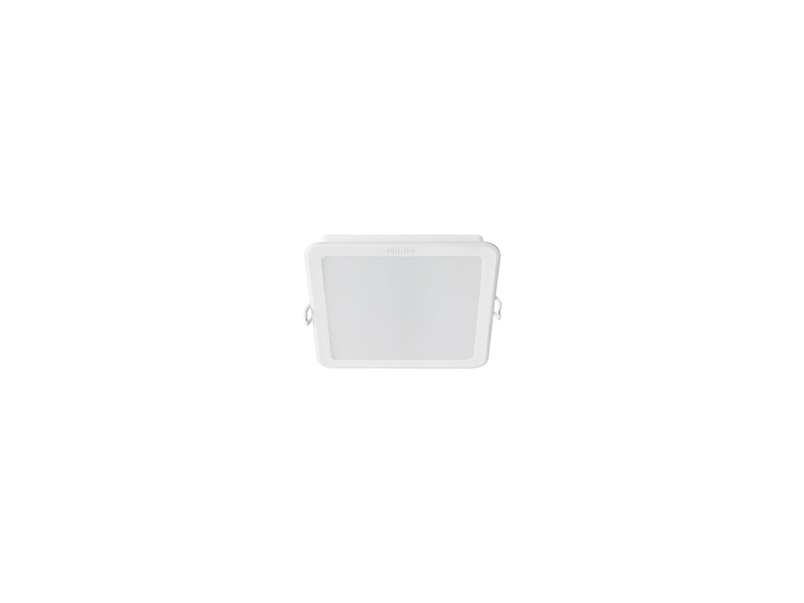 Downlight Led Cuadrado 13W Philips Slim Mesón Corte 125X125 Mm Blanco Cálido 3000K LEDKIA