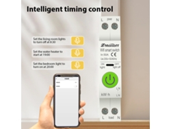Tuya Smart Wifi Switch Control Remoto Mediante Aplicación Protección Contra Sobretensión/subtensión Hogar Inteligente