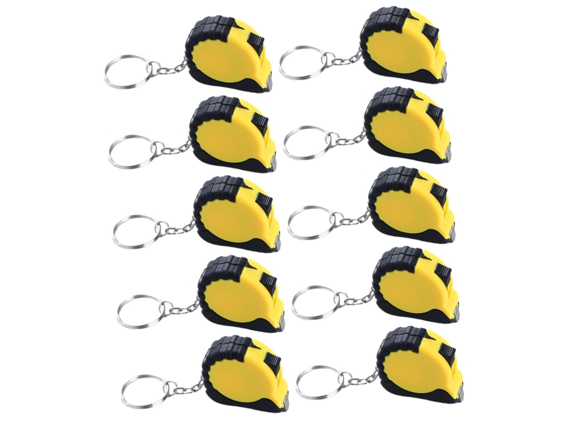 Mini Cinta Métrica Retráctil De 10 Piezas Con Llavero, Práctica Para Coser.