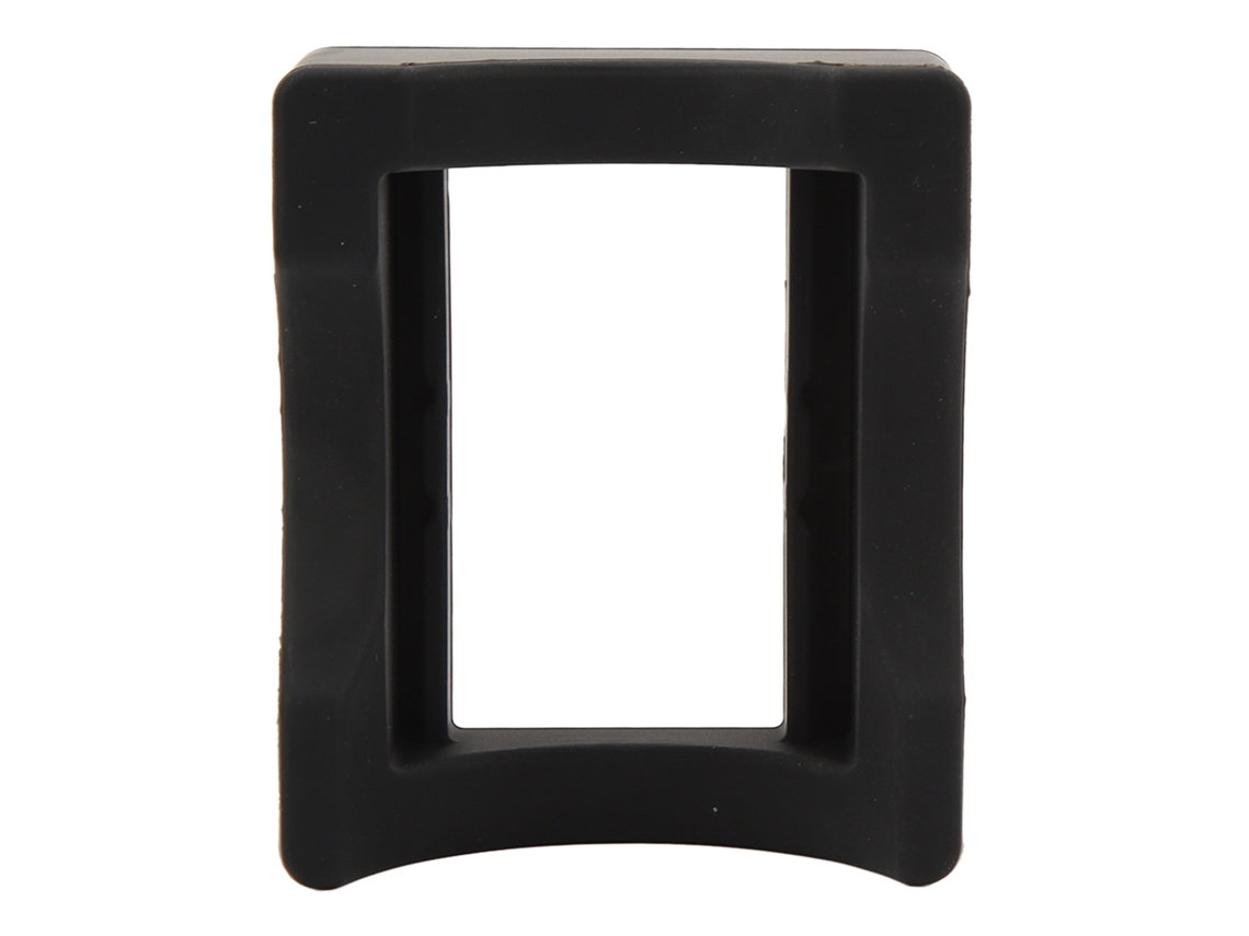 Portavasos de silicona negro antiderrame con ranura