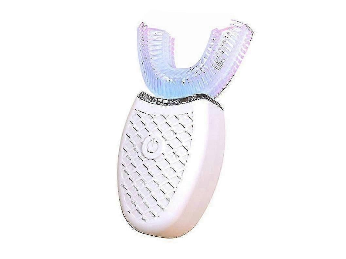Cepillo de dientes eléctrico ultrasónico GOKOCO en forma de U con cerdas de nano silicona de 360°, descarga USB automática para adultos.