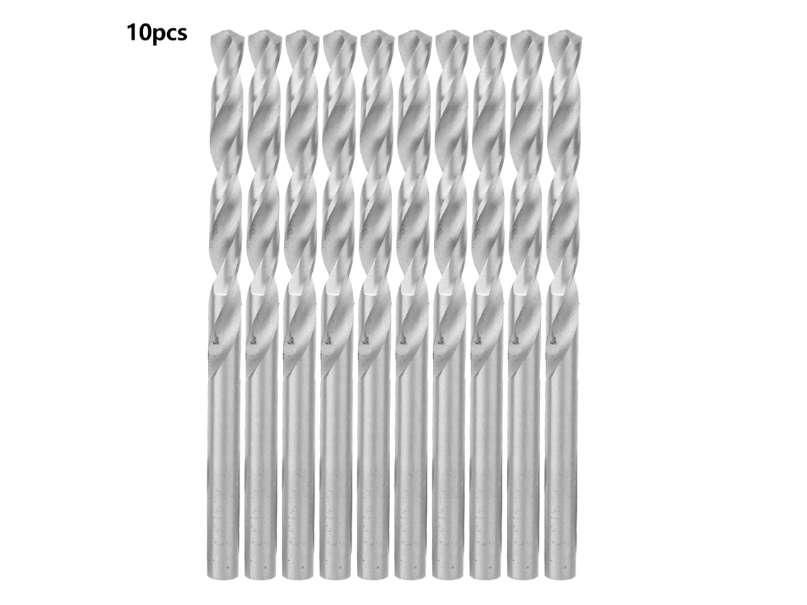 2026velora-10pcs Brocas De Hss De Acero De Alta Velocidad Para Acero Inoxidable Madera Acrílico (6.5mm)