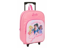 Mochila escolar con ruedas Barbie rosa 32 x 42 x 14 cm