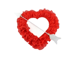 Corona Romántica En Forma De Corazón Con Flecha Para Decoración De Bodas Y San Valentín