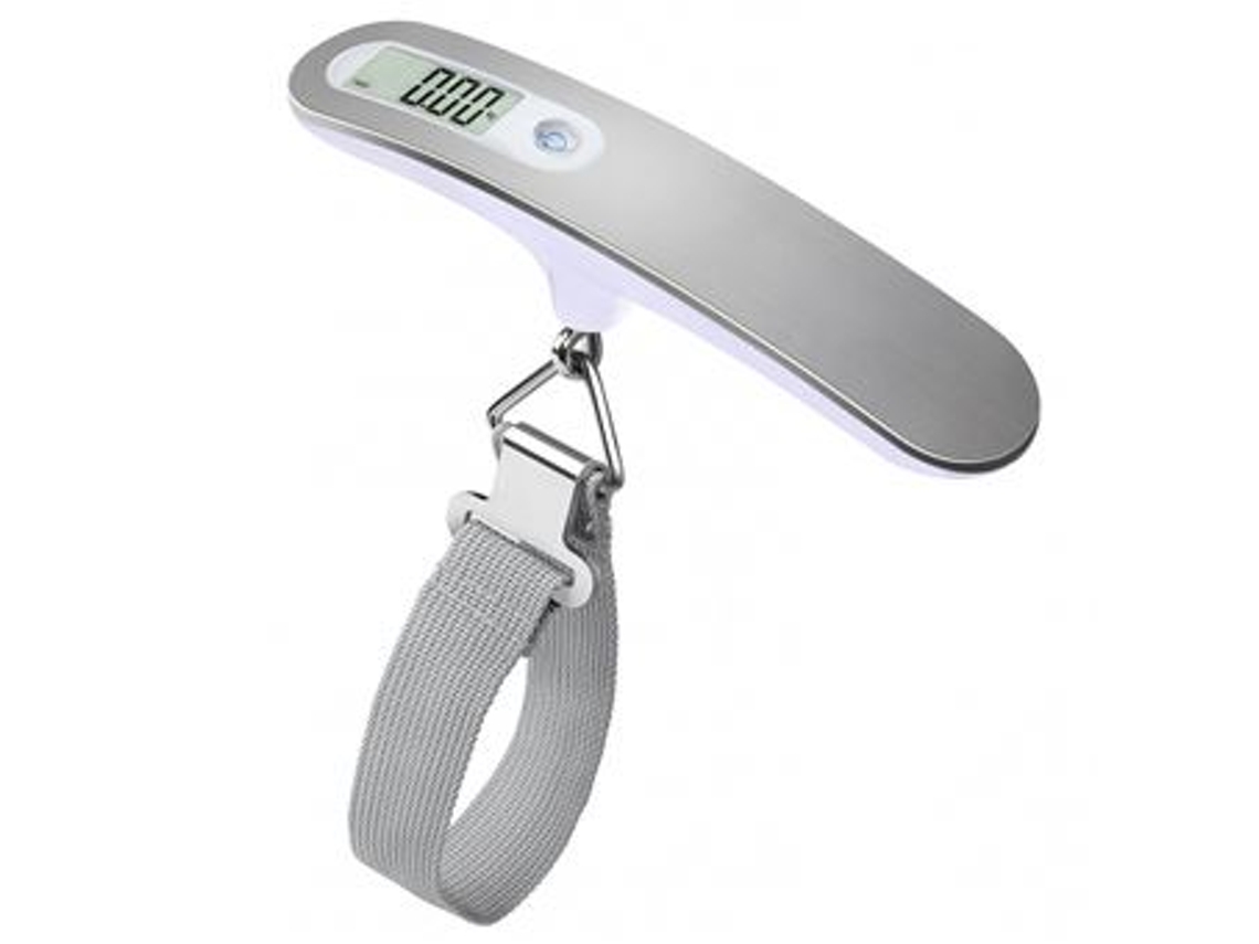 Báscula electrónica para equipaje de hasta 50 kg, portátil, para viajes, compras, actividades al aire libre y en casa.