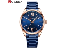 Reloj De Cuarzo Impermeable (azul), Estilo Delgado, Correa De Acero Inoxidable, Reloj De Negocios Elegante Para Hombre.