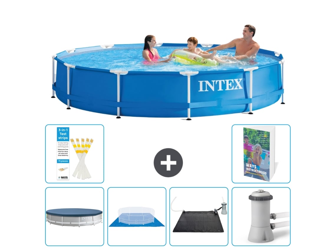Intex Piscina Com Estrutura Redonda - 366x76 Cm - 7-peças S40