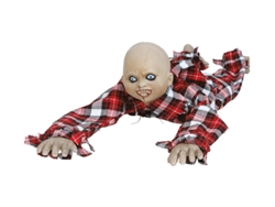 Niño Zombie Arrastrándose con Luz, Sonido y Movimiento 90 cm