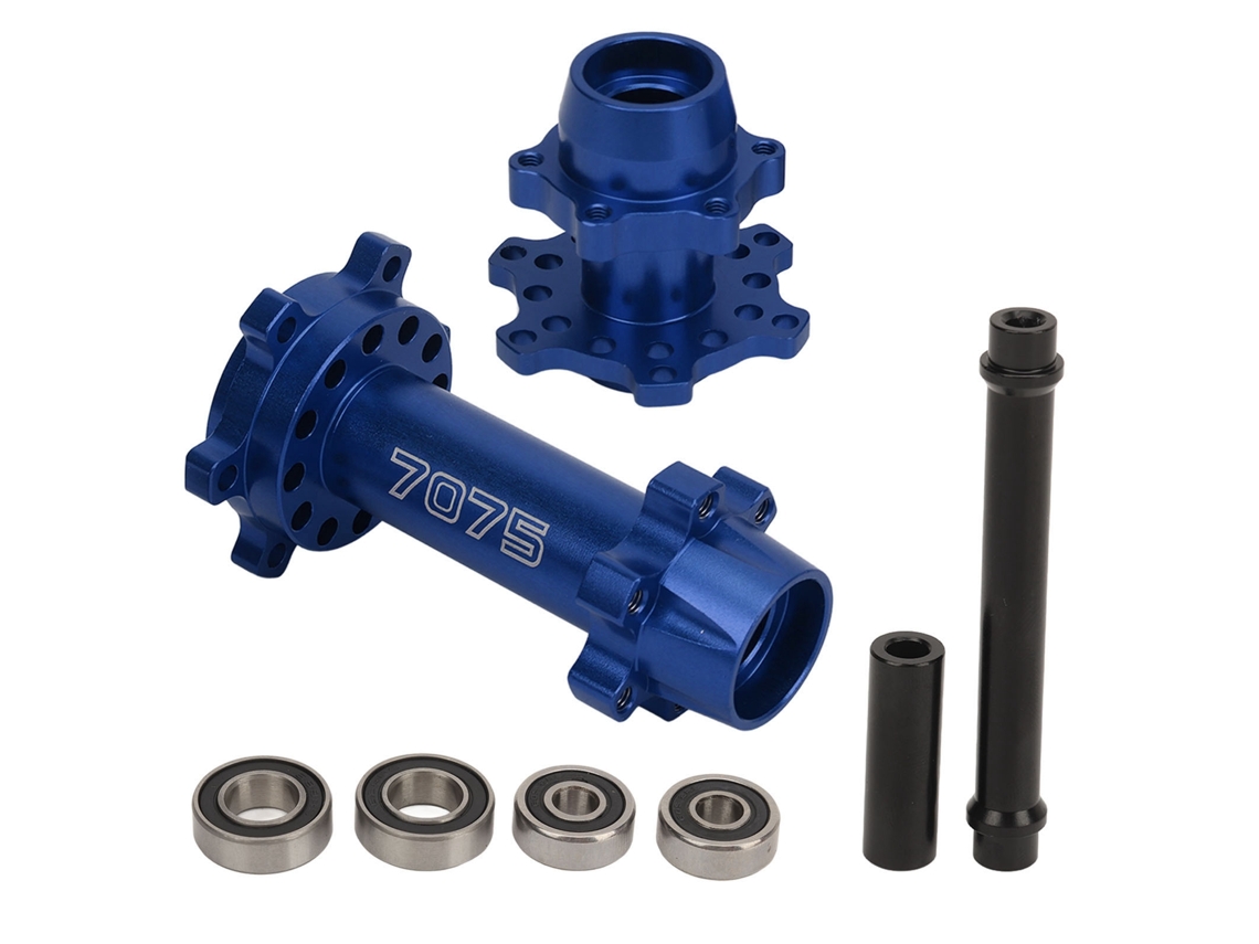 Ymsl Cubo Hexagonal De Rueda De Moto Rc Aluminio Delantero Y Trasero Para Losi 1/4 Promoto Mx Modificación Mejora Azul Hxl