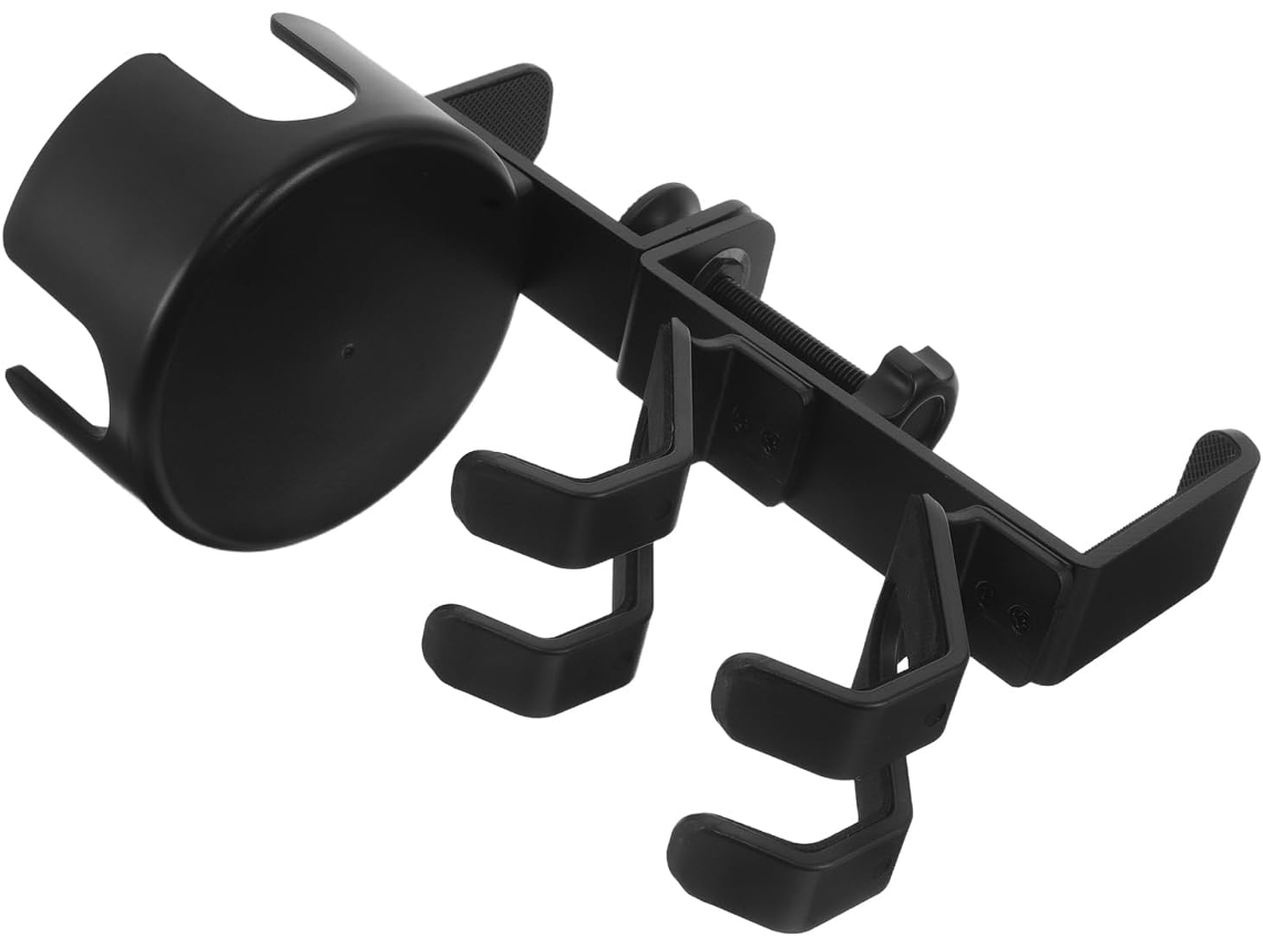 Soporte Multifuncional Para Auriculares De Escritorio Con Portavasos Ajustable Y Gancho.