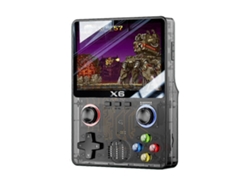Consola de juegos Retro X6 con pantalla IPS de 3,5 pulgadas, portátil, compatible con 11 emuladores de arcade retro.