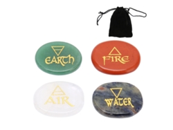 4pcs Pedras de Equilíbrio Reiki Cristais Cura para Meditação Purificação Tamanho Palma