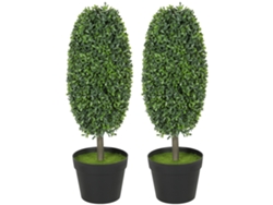 Planta artificial EOOCOO (resistente a los rayos UV, 2 unidades)