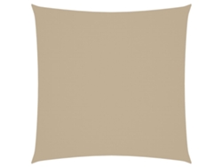 Maison Exclusive - Sombrilla cuadrada tipo vela en tejido Oxford, 7x7 m, color beige.