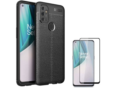 Funda y Protector para OnePlus Nord N100 PHONESHIELD Rugged Leather Negro