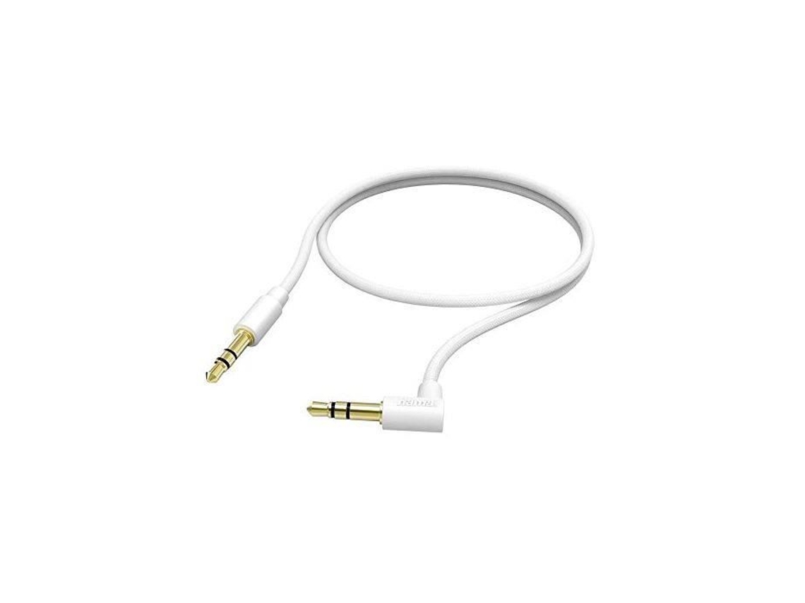 Cable de Conexión Hama Conector Jack de 3,5 mm 0,5 m - Blanco