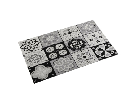 Alfombra Mosaic Versa Blk Negro Poliéster (50x2x80 cm)