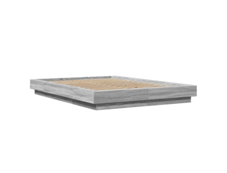 Cama Sonoma Gris VIDAXL Madera Gris (212x160x23cm)