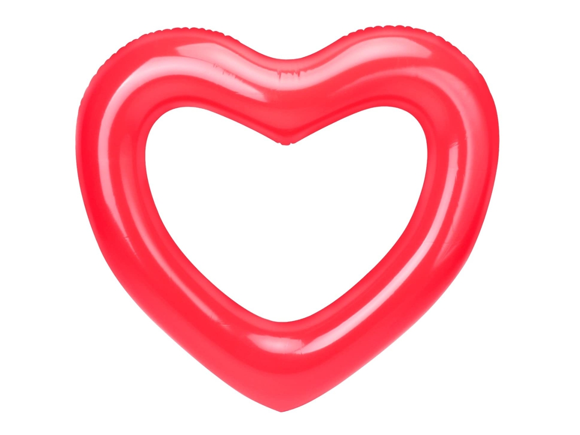 HYMNORA Tubos Hinchables con Forma de Corazón, Tumbona Flotante para Piscina, Juguetes para Playa y Fiesta Acuática para Niños y Adultos
