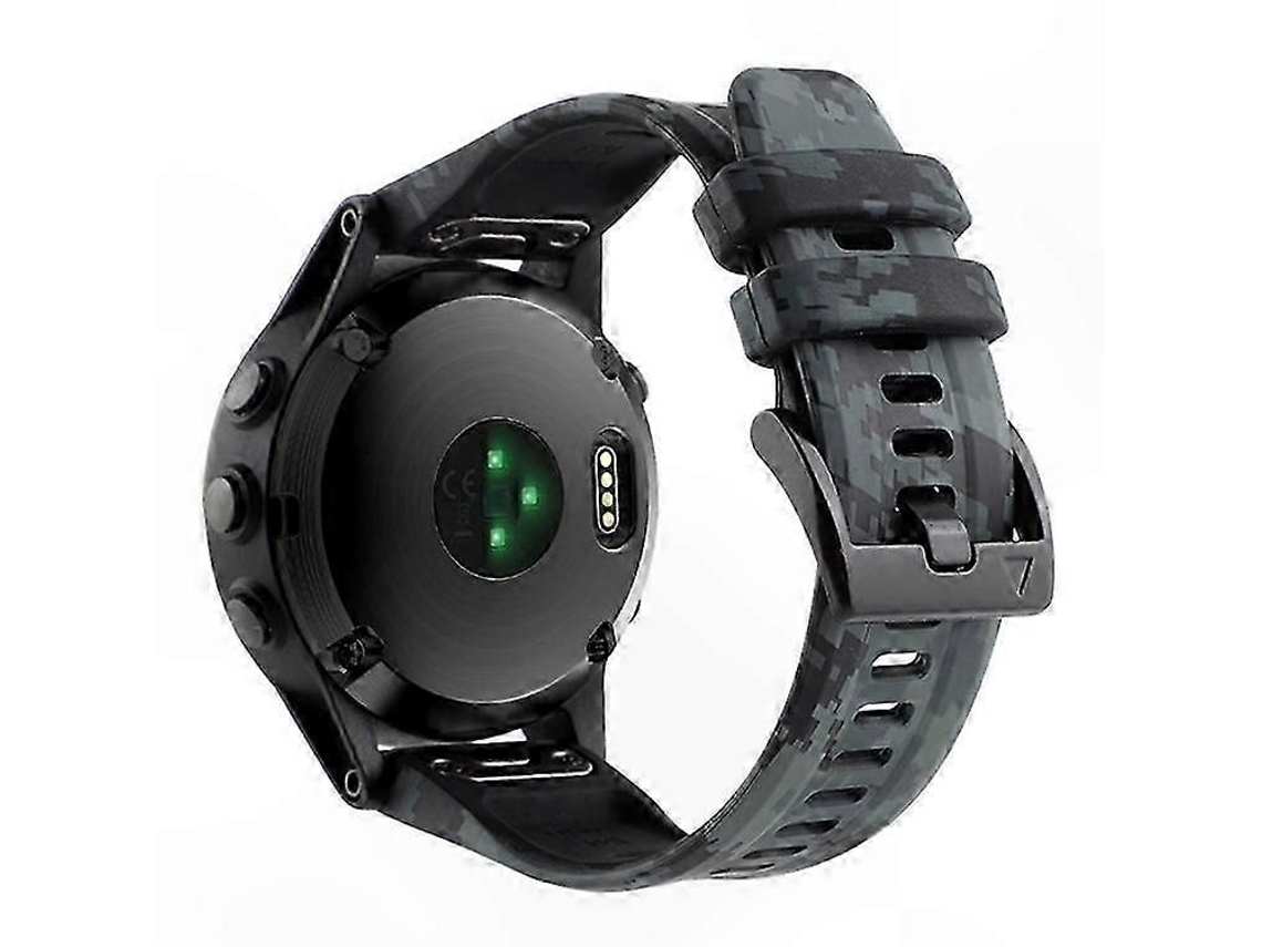 Pulseira De Silicone Camuflada De 26 Mm Com Sistema De Liberação Rápida Para Smartwatches Multiesportivos.