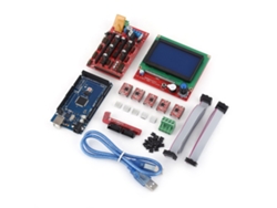 Kit de impresora 3D Ramps 1.4 + controlador LCD 12864 R3 y controlador A4988 para Reprap Shield