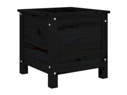 Jardinera VIDAXL Negro Madera de pino (40x40x39 cm)