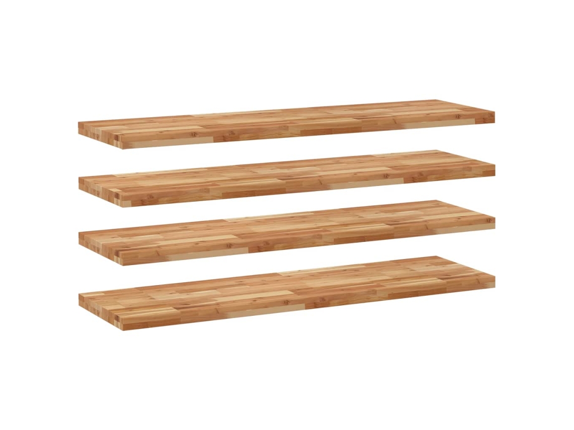 Conjunto 4 Estante Flotante VIDAXL Marrón Madera de acacia