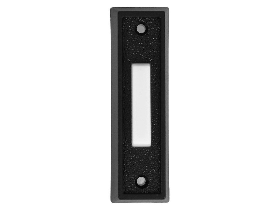 2026altiro-botón De Timbre Con Reinicio Automático, Botón De Timbre Residencial Con Cable, Estilo Europeo Vintage, Plástico Negro, 7,30 X 2,10 X 1,50 Cm, Negro