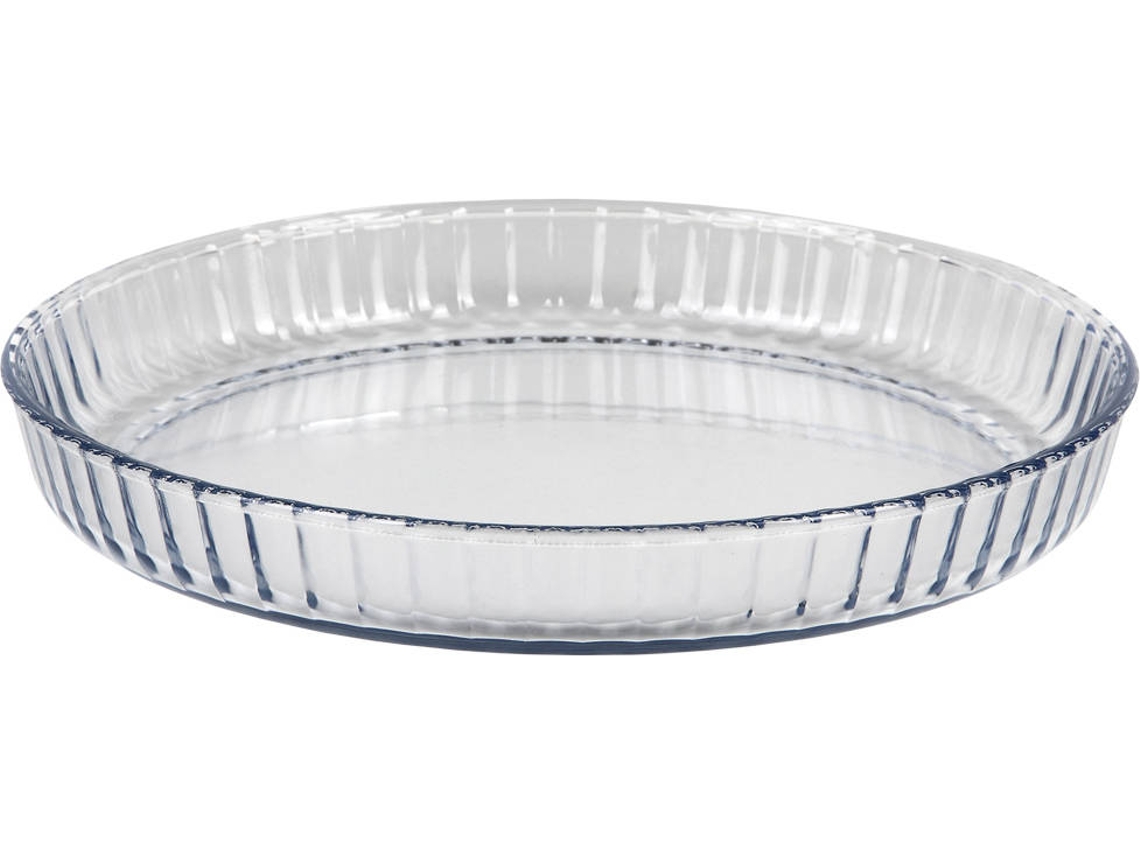 Fuente Redonda De Vidrio Borosilicato Modelo Baritina 1600 Ml