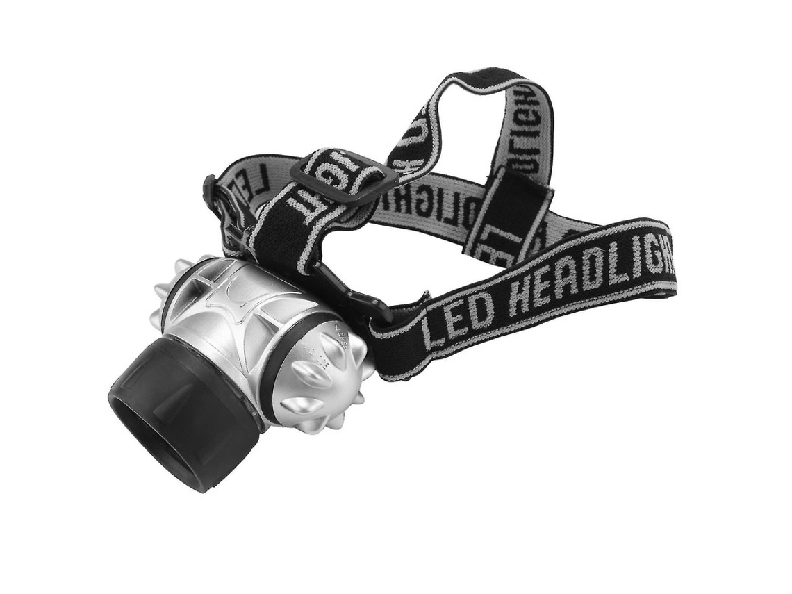 Linterna Frontal Led con Zoom Impermeable para Pesca con 12 Leds Negro YEMAESRE