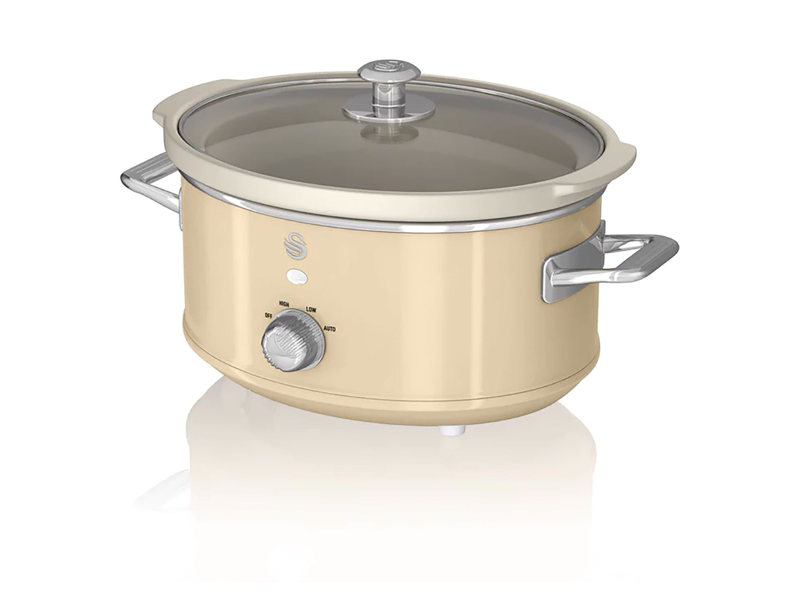 Maquina Coccion Lenta SWAN 3,5L (33,2 x 22 x 26,5 cm - Cerámica - Beige)