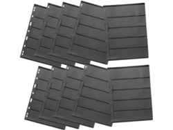 Álbum Para 10 Sellos, Color Negro Con Páginas Interiores Transparentes.