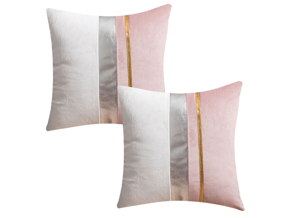 2 Fundas De Almohada De Terciopelo Con Costuras Para Sofá, Fundas De Cojín Sencillas Y A La Moda.