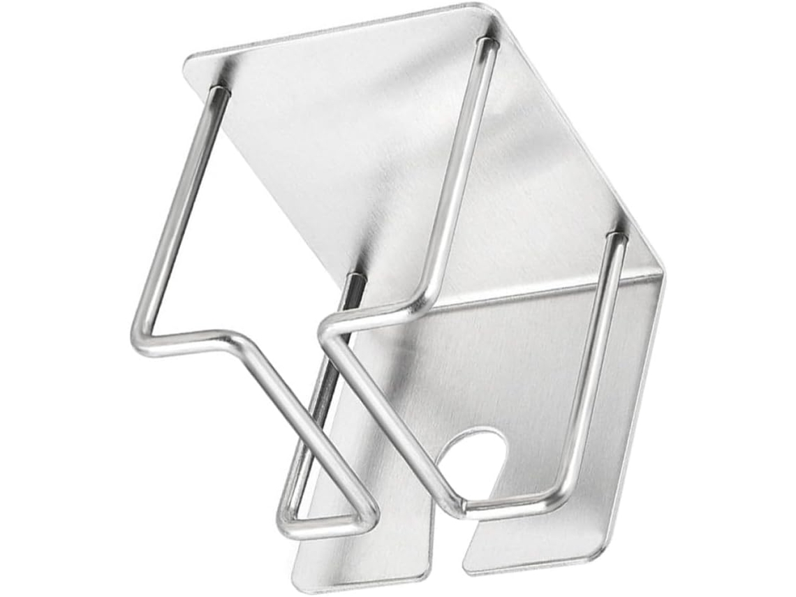 Soporte de pared para afeitadora eléctrica, organizador de baño de acero inoxidable con adhesivo.
